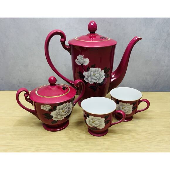 Vintage 1950's Nippon Noritake Toki Kaisha Porcelain Fine China Tea Set